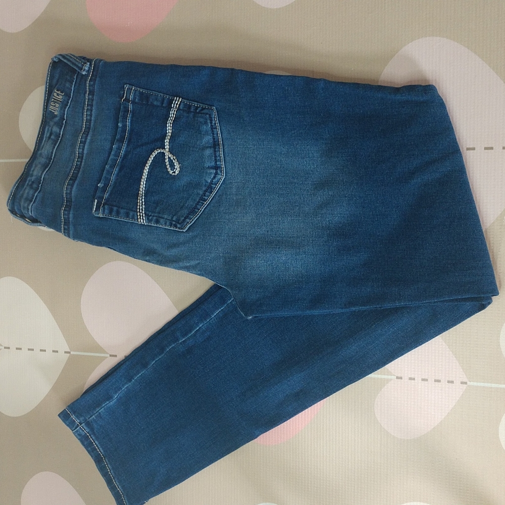 Justice mid rise skinny jeans. Size 16 plus